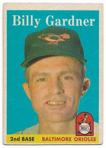 Billy Gardner 1958 Topps Card 405