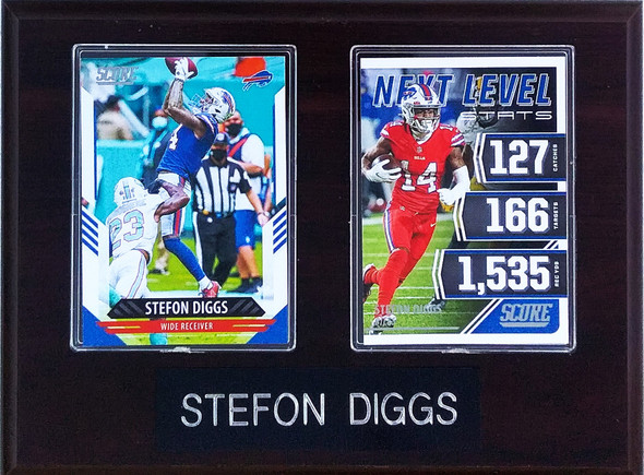 Stefon Diggs Buffalo Bills 2-Card 6x8 Plaque