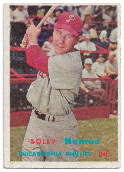 Solly Hemus 1957 Topps Card 231