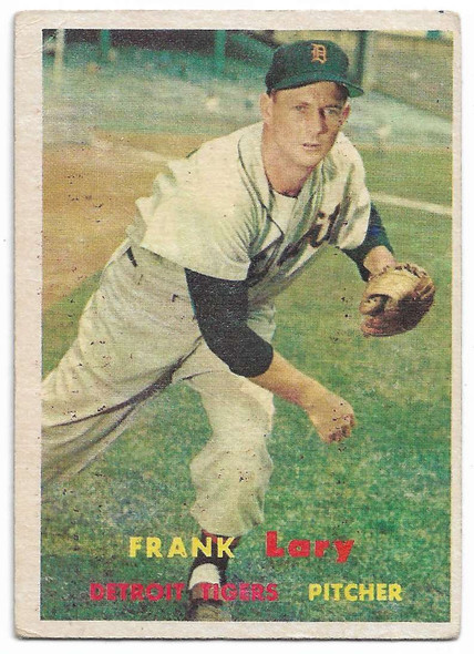 Frank Lary 1957 Topps Card 168