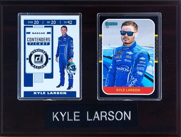 Kyle Larson NASCAR 2-Card 6x8 Plaque