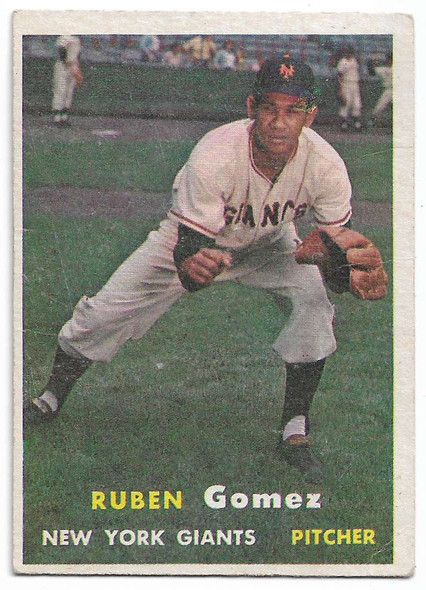 Ruben Gomez 1957 Topps Card 58