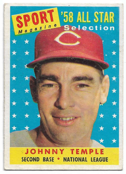 Johnny Temple 1958 Topps All-Star Card 478 (b)