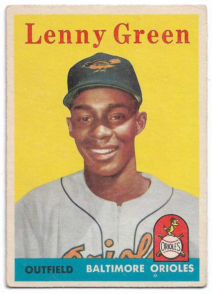 Lenny Green 1958 Topps Card 471 A