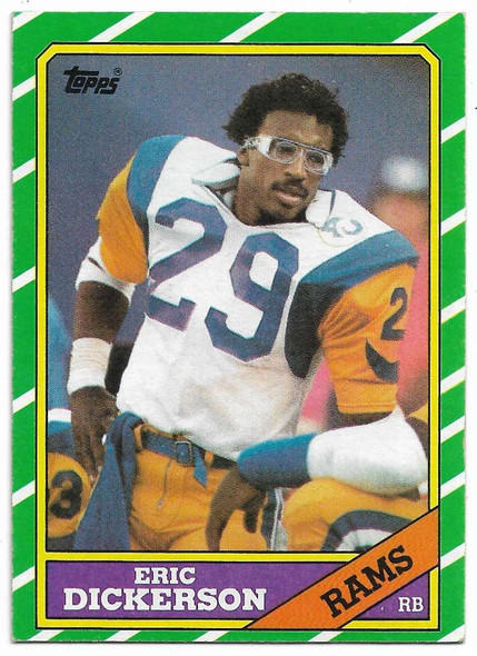 Eric Dickerson 1986 Topps Card 78