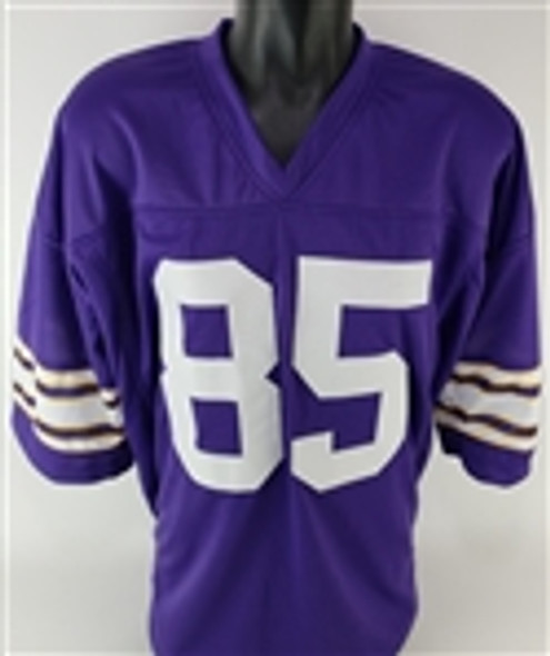 Sammy White "ROY 1976" Signed Minnesota Vikings Custom Jersey (JSA COA)
