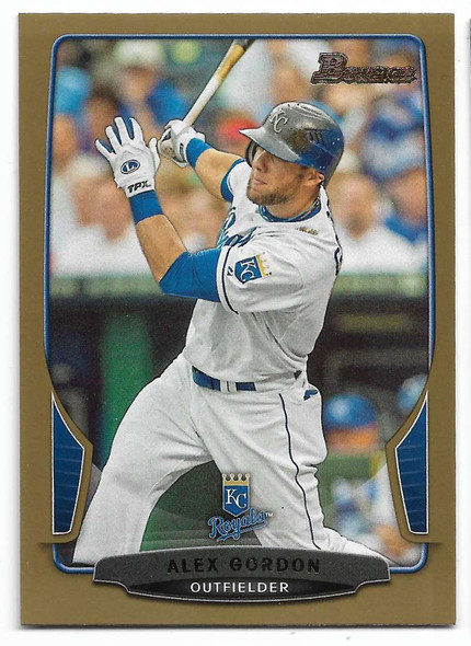 Alex Gordon 2014 Bowman Gold Card 191