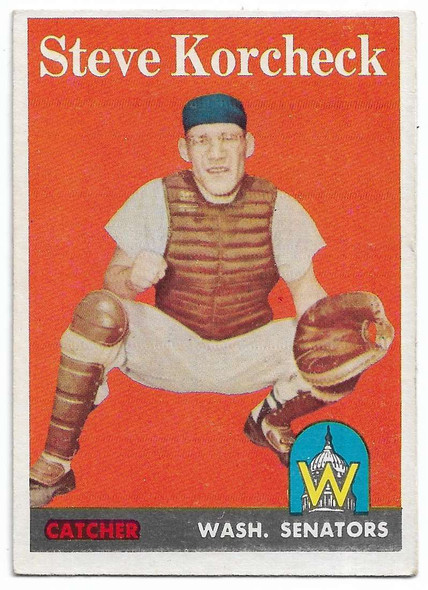 Steve Korcheck 1958 Topps Card 403