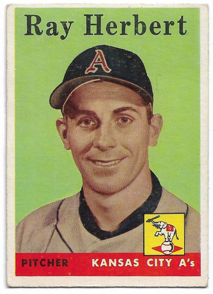 Ray Herbert 1958 Topps Card 379