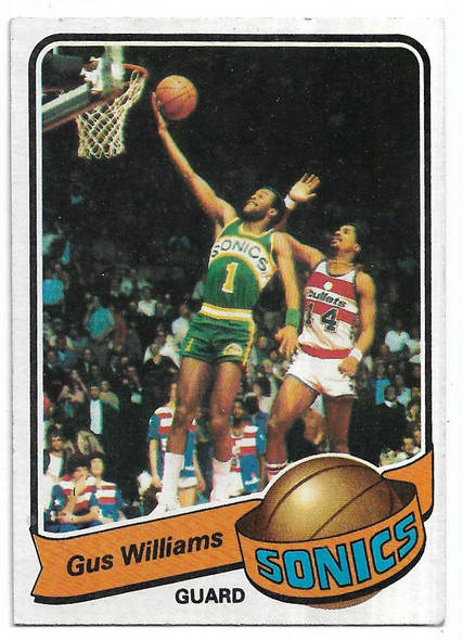 Gus Williams 1979-80 Topps Card 27 (b)