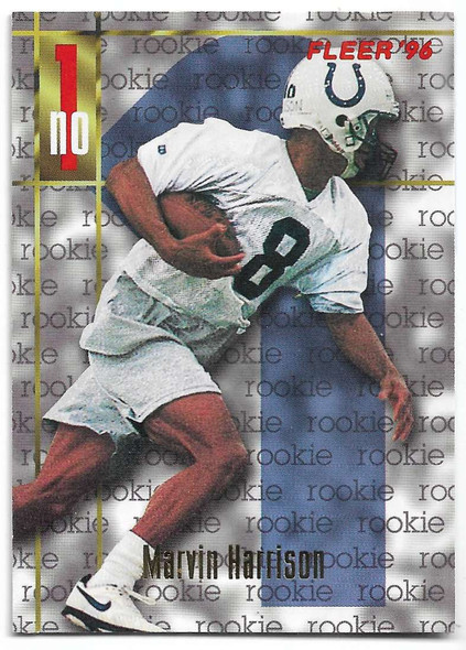 Marvin Harrison 1996 Fleer Rookie Card 159