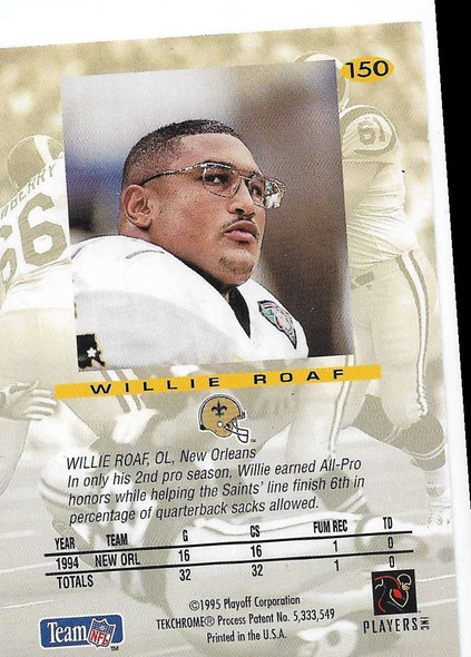 Willie Roaf 1995 Playoff Absolute Card 150