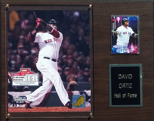 David Ortiz Boston Red Sox 12x15 Player Plaque - 2 PHOTO OPTIONS!