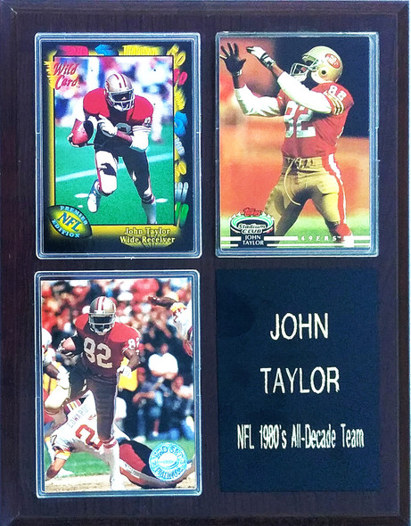 John Taylor San Francisco 49ers 3-Card Plaque