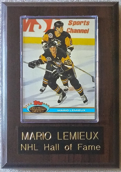 Mario Lemieux Pittsburgh Penguins Player Plaque