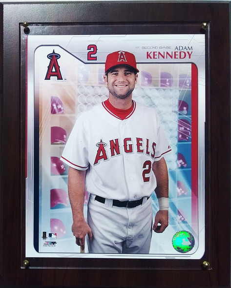Adam Kennedy Los Angeles Angels Photo in 10x13 Cherry-Finished Plaque