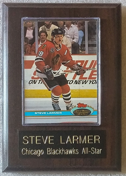 Steve Larmer Chicago Blackhawks Player Plaque