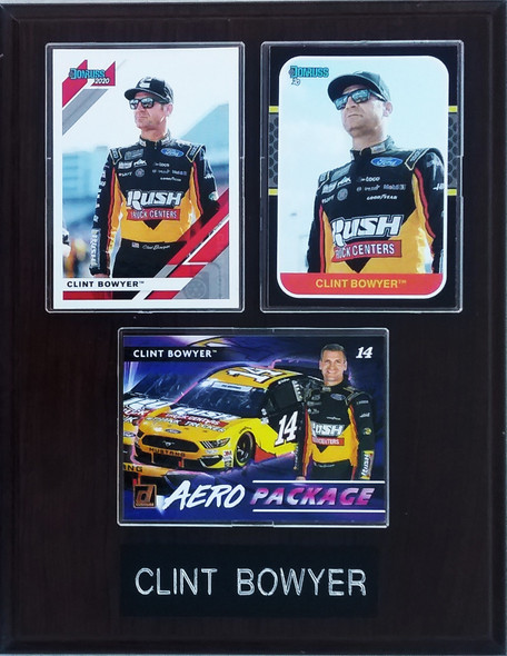 Clint Bowyer NASCAR 3-Card 7x9 Plaque