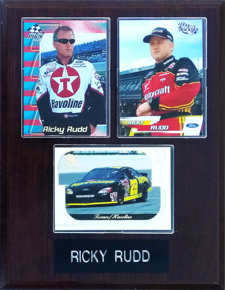 Ricky Rudd NASCAR 3-Card 7x9 Plaque