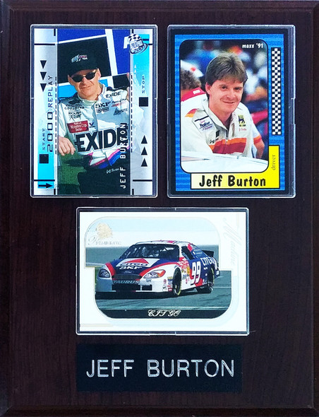 Jeff Burton NASCAR 3-Card 7x9 Plaque