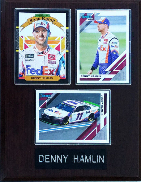 Denny Hamlin NASCAR 3-Card 7x9 Plaque