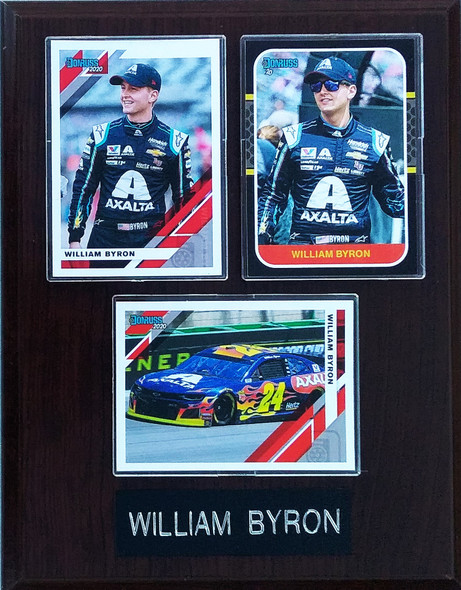 William Byron NASCAR 3-Card 7x9 Plaque