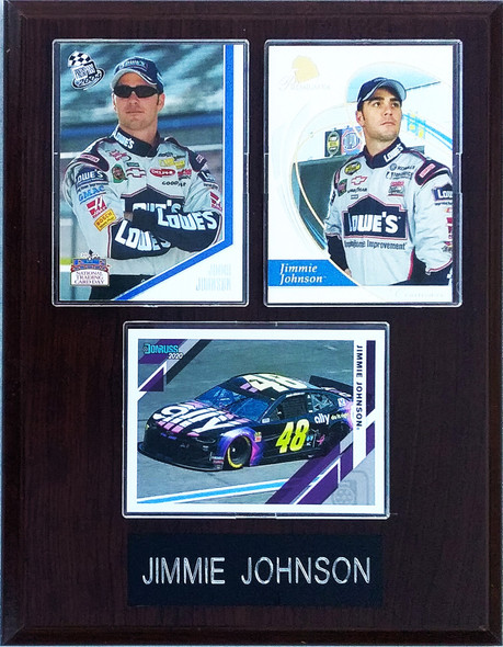 Jimmie Johnson NASCAR 3-Card 7x9 Plaque