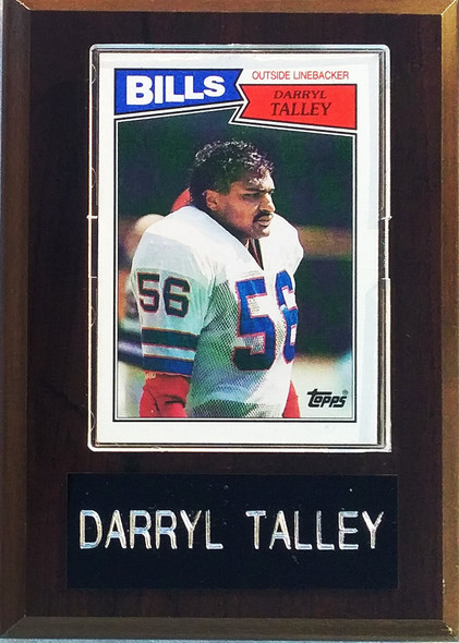 Darryl Talley Buffalo Bills Player Plaque