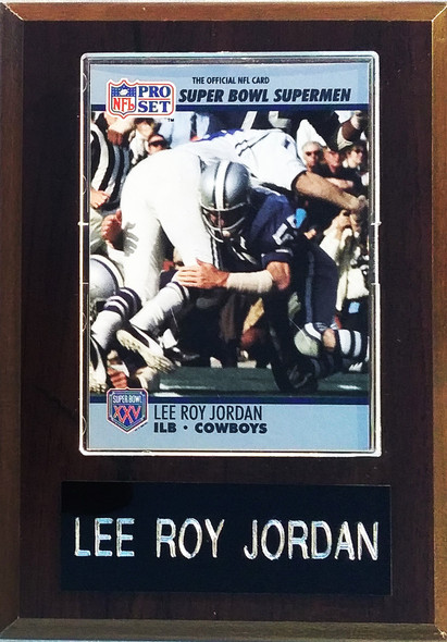 Lee Roy Jordan Dallas Cowboys Player Plaque