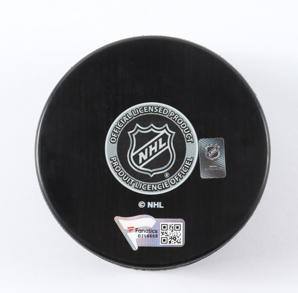 Pavel Buchnevich Signed Rangers Logo Hockey Puck (Fanatics)