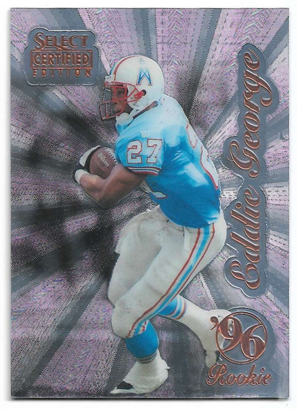 Eddie George 1996 Select Certified Rookie Card 100