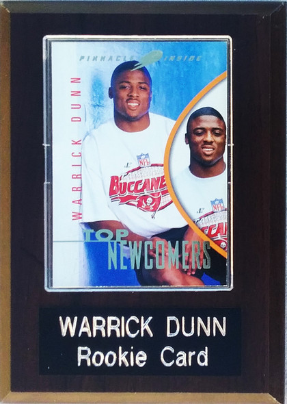 Warrick Dunn Tampa Bay Buccaneers Pinnacle Rookie Player Plaque