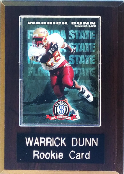 Warrick Dunn Tampa Bay Buccaneers Score Board Rookie Player Plaque