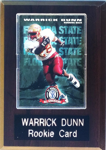 Warrick Dunn Tampa Bay Buccaneers Metal Rookie Player Plaque