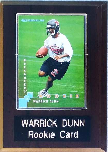 Warrick Dunn Tampa Bay Buccaneers Donruss Rookie Player Plaque