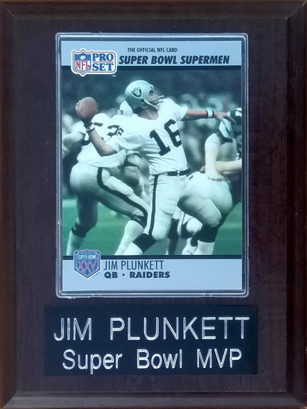 Jim Plunkett Oakland Raiders Player Plaque