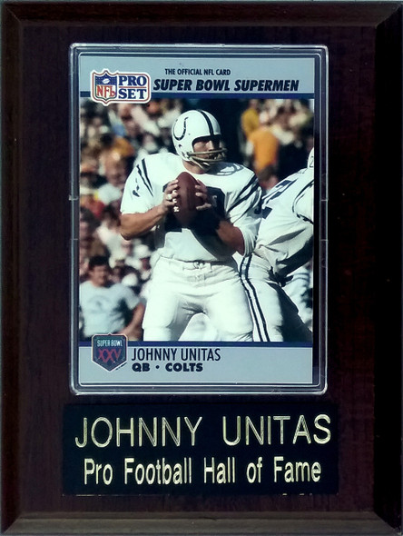 Johnny Unitas Baltimore Colts Player Plaque