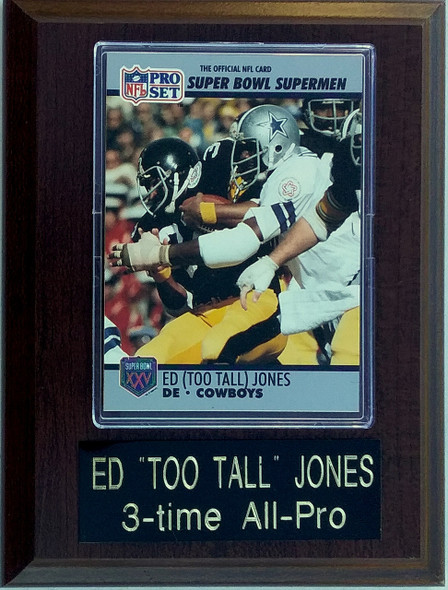 Ed "Too-Tall" Jones Dallas Cowboys Card Player Plaque