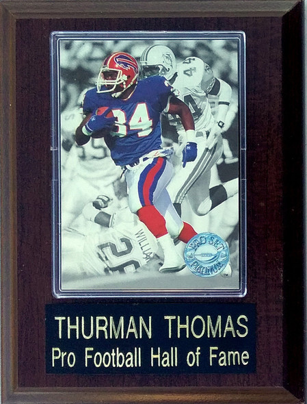 Thurman Thomas Buffalo Bills Card Player Plaque