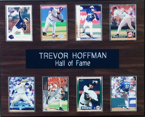 Trevor Hoffman San Diego Padres 8-Card 12x15 Cherry-Finished Player Plaque