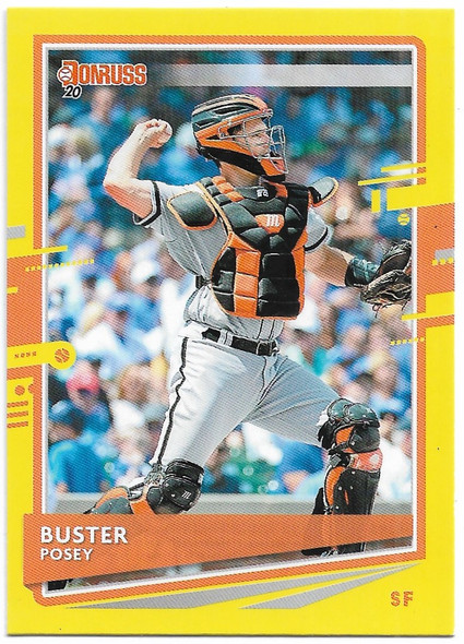 Buster Posey 2020 Donruss Yellow Card 93