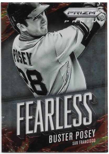 Buster Posey 2014 Panini Prizm Fearless Card 2