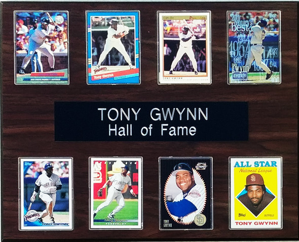 Tony Gwynn San Diego Padres 8-Card 12x15 Cherry-Finished Plaque