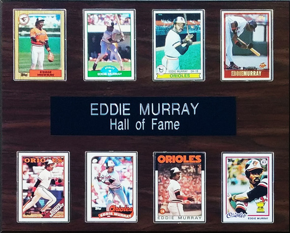 Eddie Murray Baltimore Orioles 8-Card 12x15 Cherry-Finished Plaque
