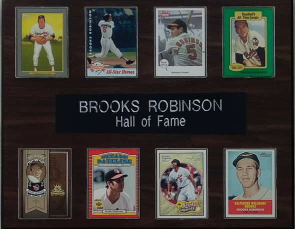 Brooks Robinson Baltimore Orioles 8-Card 12x15 Cherry-Finished Plaque