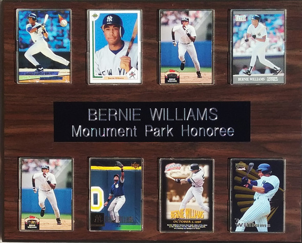 Bernie Williams New York Yankees  8-Card 12x15 Cherry-Finished Player Plaque
