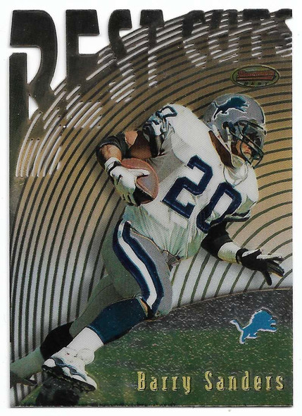 Barry Sanders 1997 Bowman's Best Best Cuts Card BC15