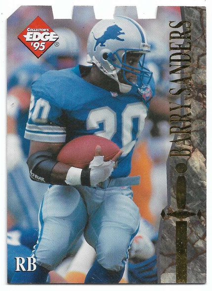 Barry Sanders 1995 Collector's Edge Excalibur Die-Cut Card 99 (A)