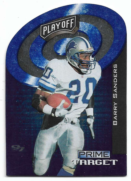 Barry Sanders 1997 Playoff Prime Target Card 2