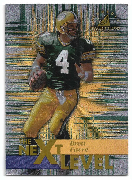 Brett Favre 1997 Pinnacle Inscriptions The Next Level Challenge Collection Card 33